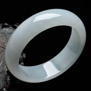 糯冰种晴水缅甸翡翠手镯（58mm）