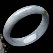 糯冰种紫罗兰缅甸翡翠手镯（58mm）
