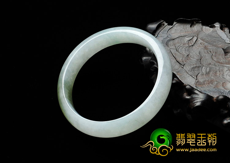 糯冰种晴水带褐黄翡缅甸翡翠手镯（56.3mm）