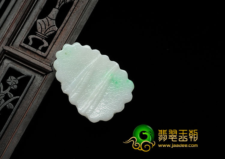 细糯种飘翠缅甸翡翠金玉满堂挂件