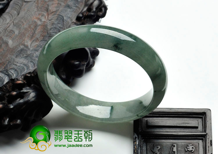 糯冰种飘花缅甸翡翠手镯（58mm）