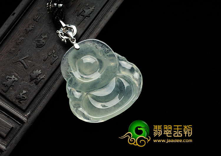 冰种晴水缅甸翡翠玉佛挂件