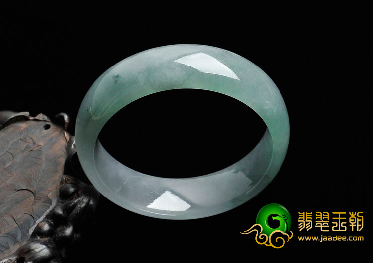 冰种晴水缅甸翡翠手镯（56mm）