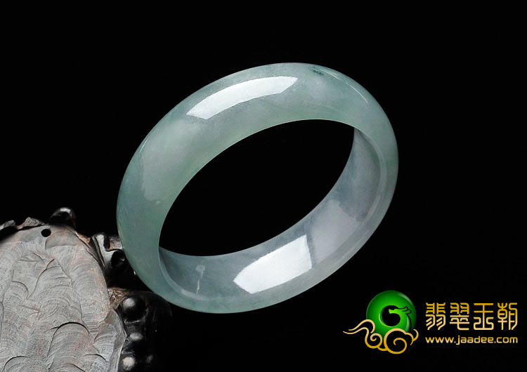 冰种晴水缅甸翡翠手镯（56mm）