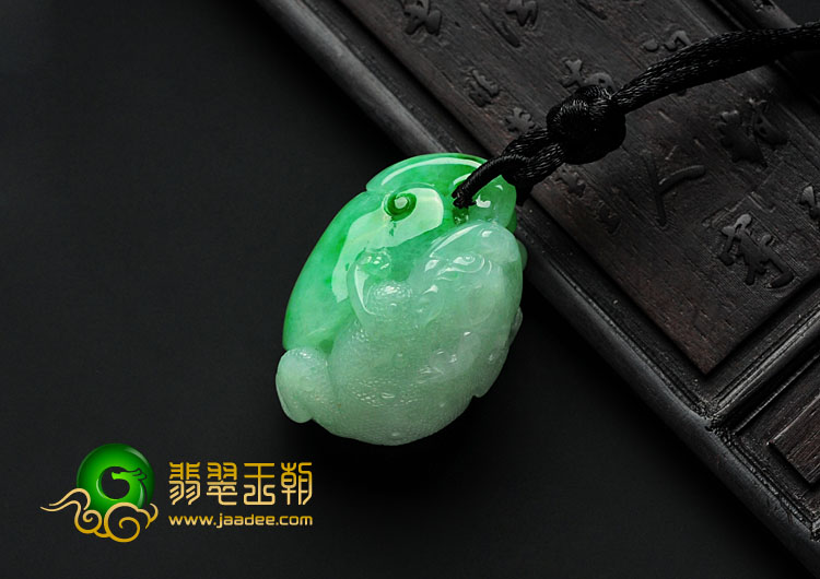 糯冰种飘翠缅甸翡翠金钱缠身挂件