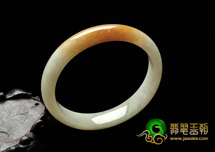 糯冰种黄翡缅甸手镯（59.8mm）