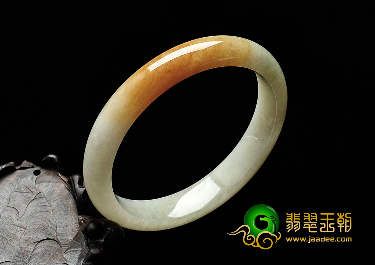 糯冰种黄翡缅甸手镯（59.8mm）