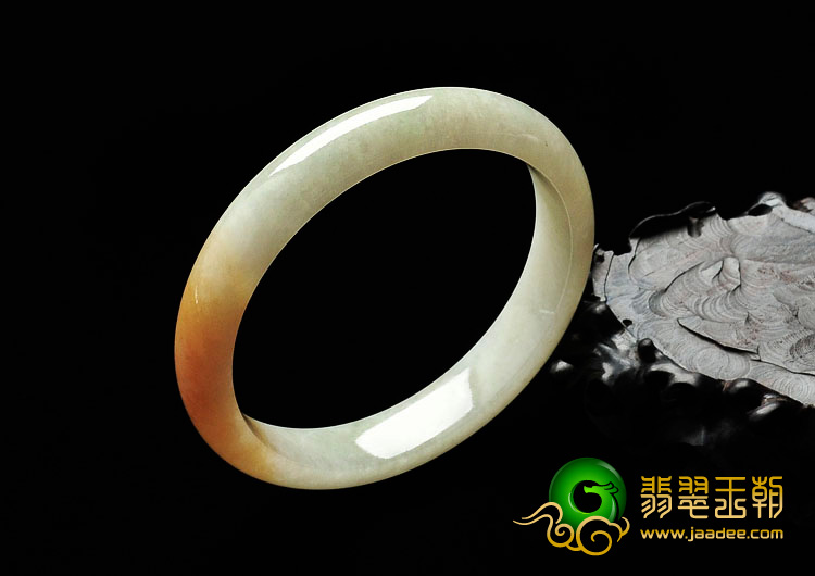 糯冰种黄翡缅甸手镯（59.8mm）