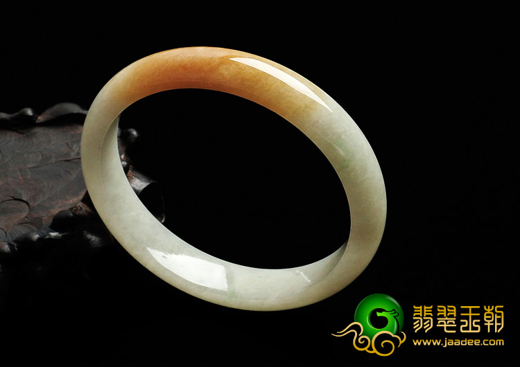 糯冰种黄翡缅甸手镯（59.8mm）