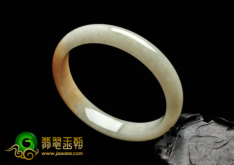 糯冰种黄翡缅甸手镯（59.8mm）