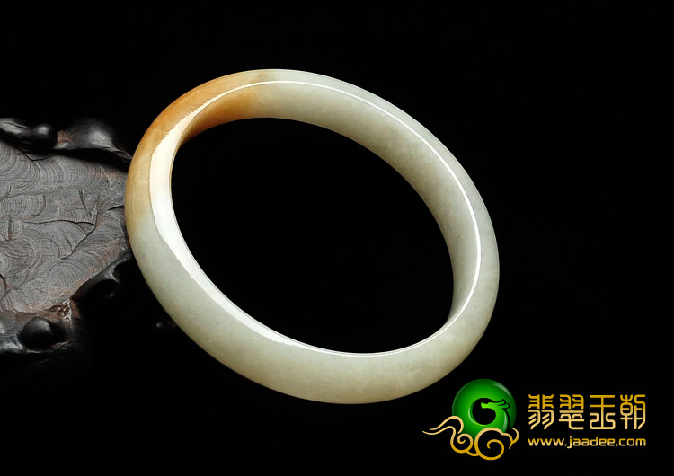 糯冰种黄翡缅甸手镯（59.8mm）