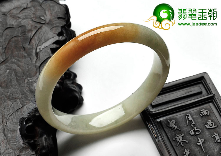 糯冰种黄翡缅甸手镯（59.8mm）