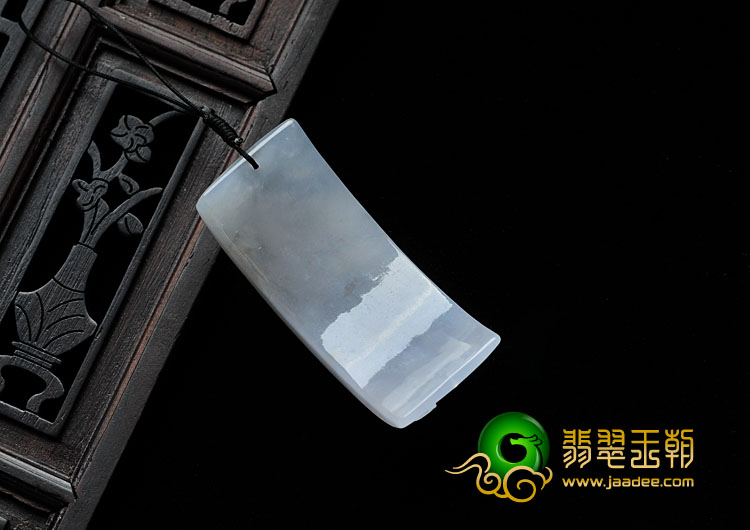 糯冰种飘红花缅甸翡翠一品清莲挂件/手环片