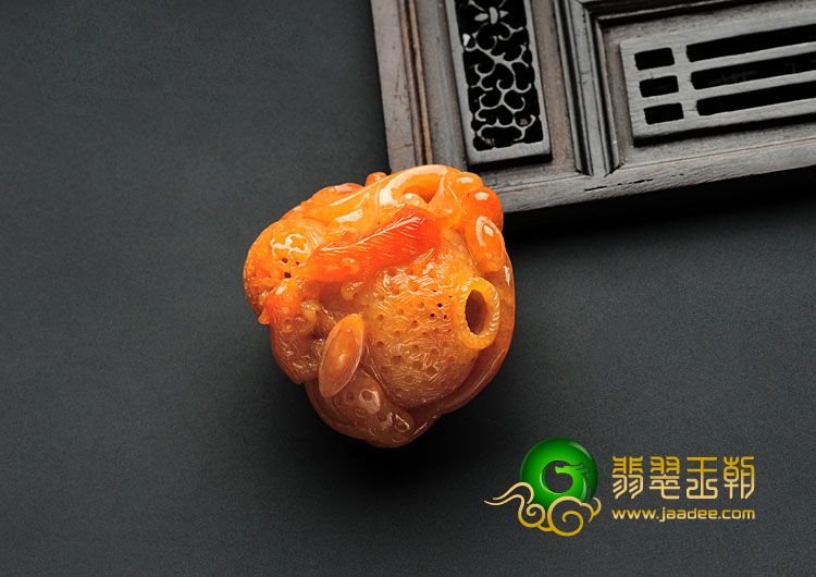 糯冰种红黄翡缅甸翡翠鼠数钱挂件