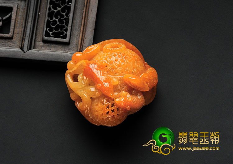 糯冰种红黄翡缅甸翡翠鼠数钱挂件