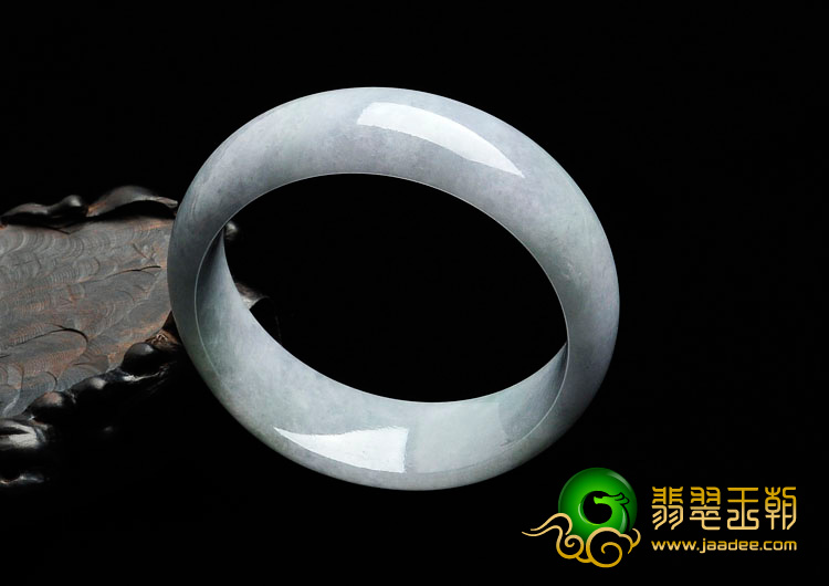 糯冰种淡紫罗兰缅甸翡翠手镯（58mm）