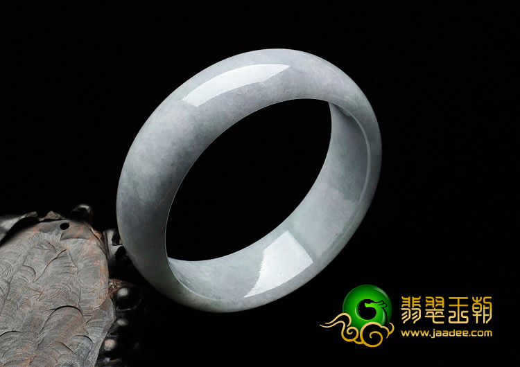 糯冰种淡紫罗兰缅甸翡翠手镯（58mm）