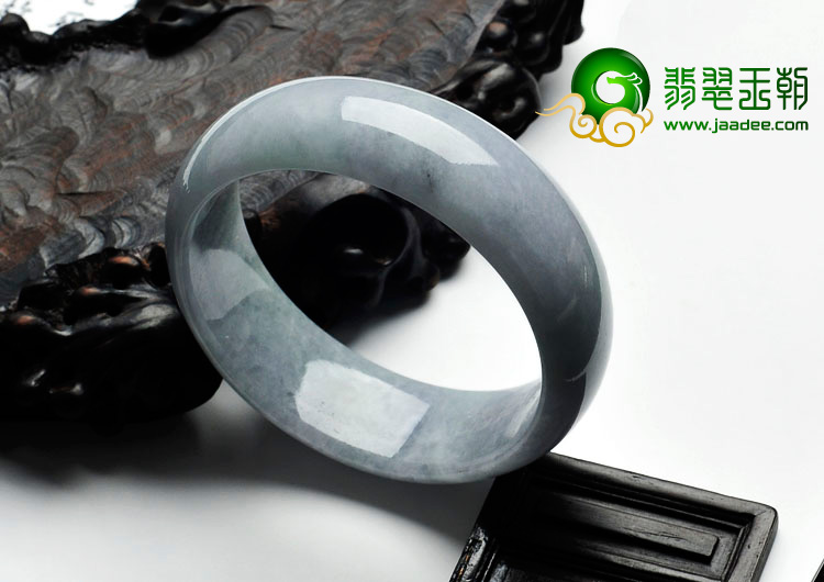 糯冰种淡紫罗兰缅甸翡翠手镯（58mm）