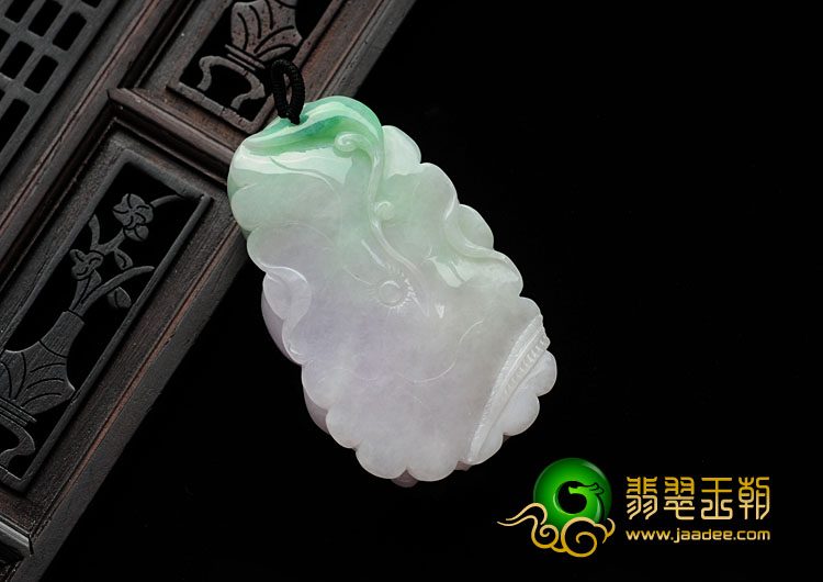 糯冰种春带彩缅甸翡翠金玉满堂挂件
