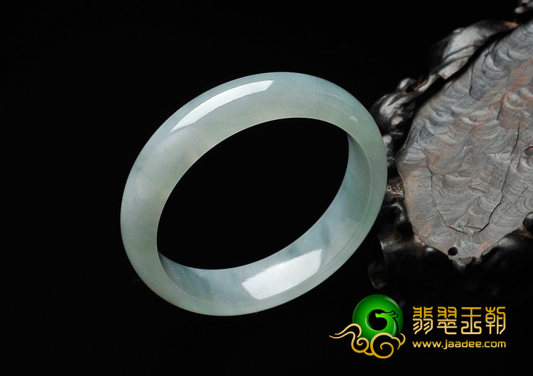 冰种晴水缅甸翡翠手镯（55.8mm）
