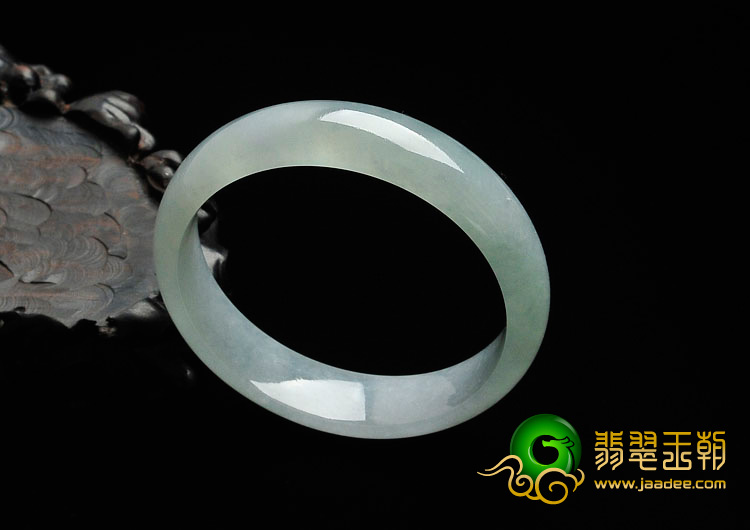 冰种晴水缅甸翡翠手镯（55.4mm）