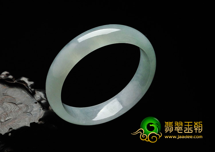 冰种晴水缅甸翡翠手镯（55.4mm）