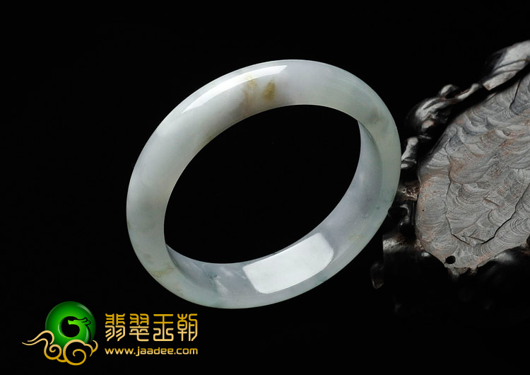 冰种飘花缅甸翡翠手镯（57.5mm）