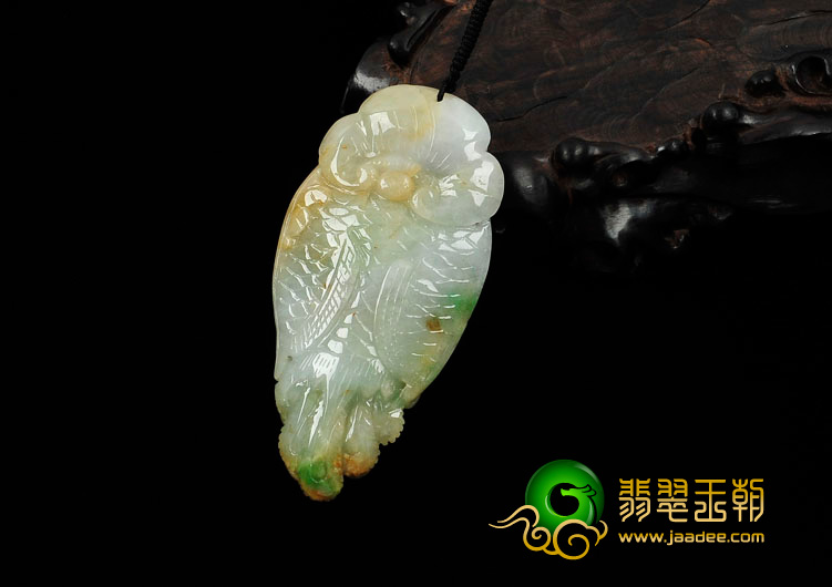 糯冰种三彩缅甸翡翠英明神武挂件