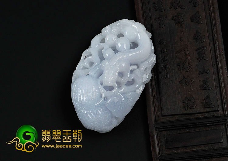 糯冰种紫罗兰缅甸翡翠生意兴隆挂件