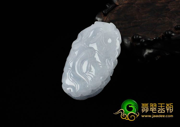 糯冰种紫罗兰缅甸翡翠生意兴隆挂件