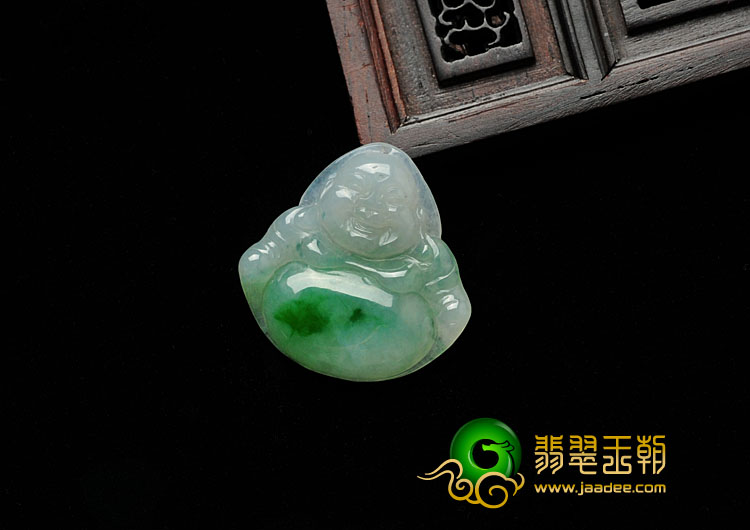 糯冰种飘翠缅甸翡翠玉佛挂件