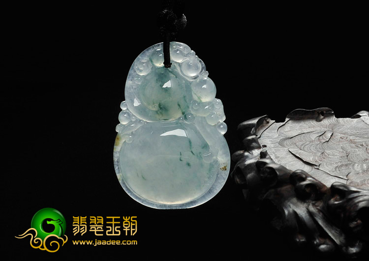(超值推荐)冰种飘花缅甸翡翠福禄寿挂件