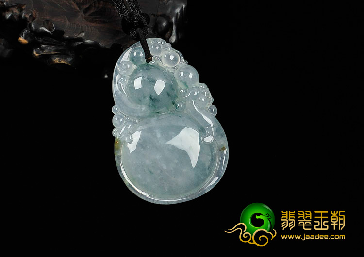 (超值推荐)冰种飘花缅甸翡翠福禄寿挂件