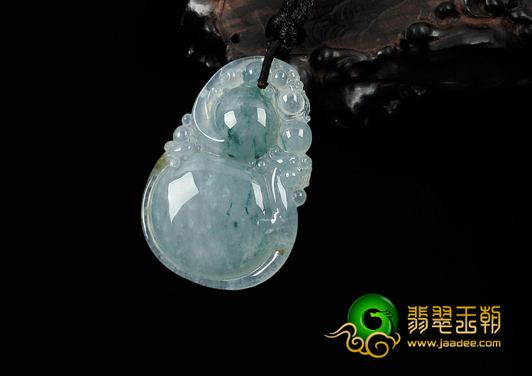 (超值推荐)冰种飘花缅甸翡翠福禄寿挂件