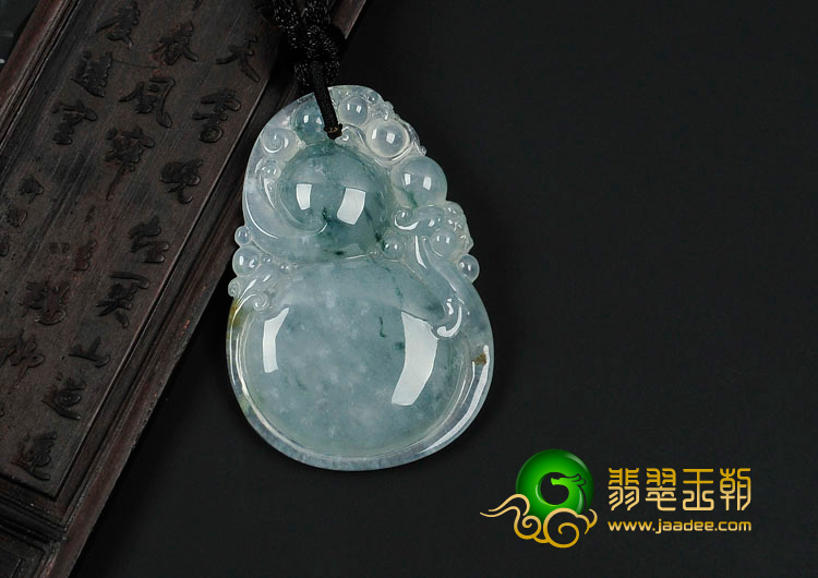 (超值推荐)冰种飘花缅甸翡翠福禄寿挂件