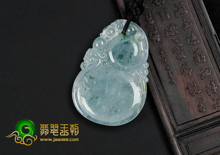 (超值推荐)冰种飘花缅甸翡翠福禄寿挂件