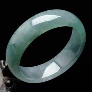 冰种晴水缅甸翡翠手镯（56mm）