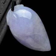 糯冰种紫罗兰缅甸翡翠福瓜挂件