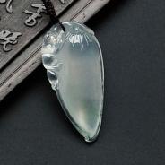 冰玻种晴水缅甸翡翠福瓜挂件