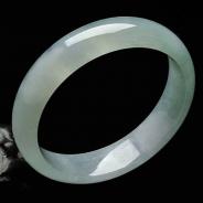 冰种晴水缅甸翡翠手镯（55.4mm）