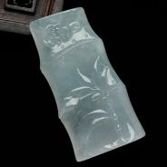 冰种晴水缅甸翡翠节节高挂件
