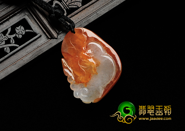 冰种红黄翡缅甸翡翠年年有余挂件