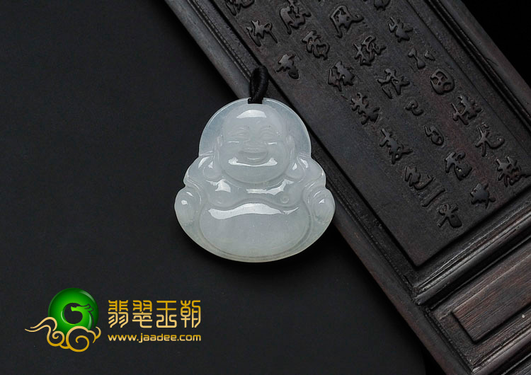 冰种缅甸翡翠玉佛挂件