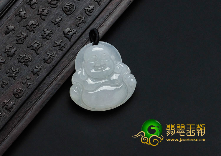 冰种缅甸翡翠玉佛挂件