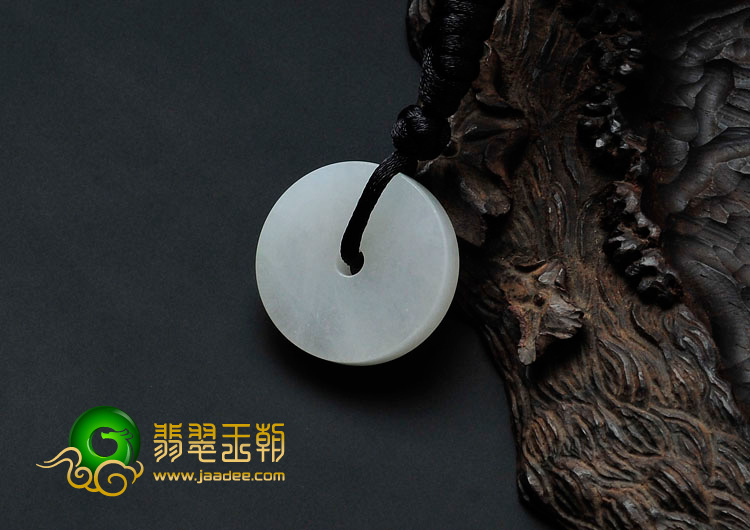 糯冰种缅甸翡翠平安扣挂件