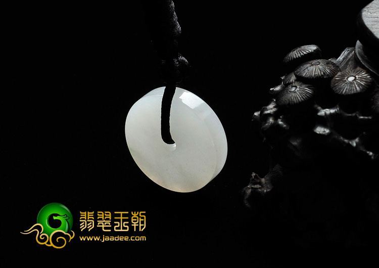 糯冰种缅甸翡翠平安扣挂件
