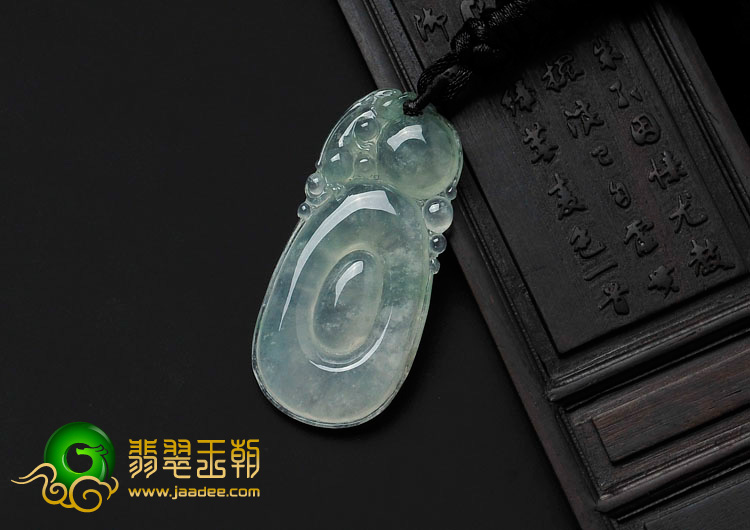 冰种晴水缅甸翡翠有求必应挂件