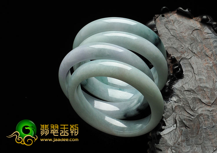 糯冰种晴水紫罗兰飘花缅甸翡翠手镯（一批走）