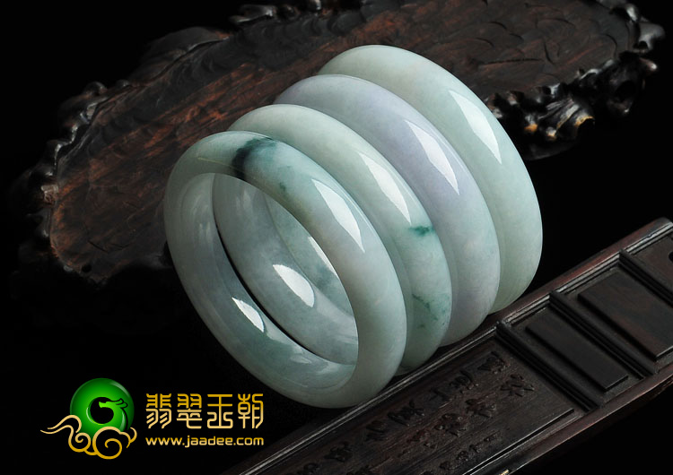 糯冰种晴水紫罗兰飘花缅甸翡翠手镯（一批走）