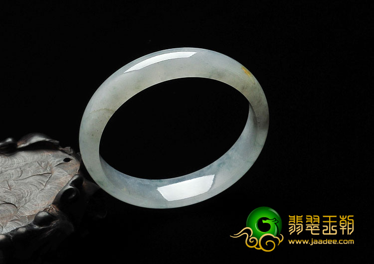 冰种飘花缅甸翡翠手镯（56.4mm）